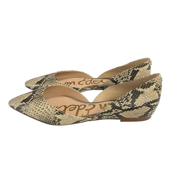 SAM EDELMAN Leather D'Orsay Flat Shoes size 8 - Picture 2 of 13